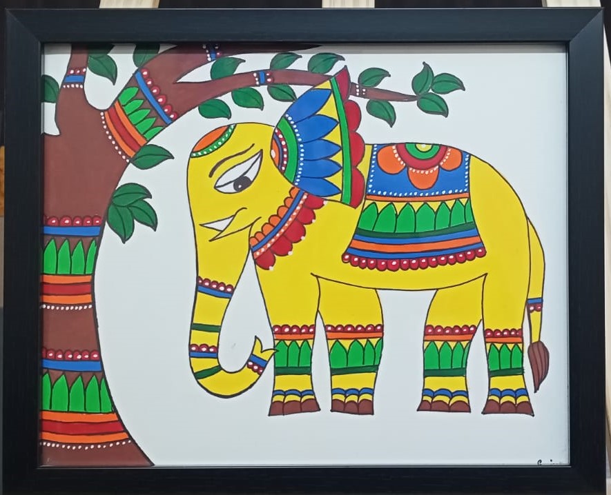 Madhubani Elephant Art