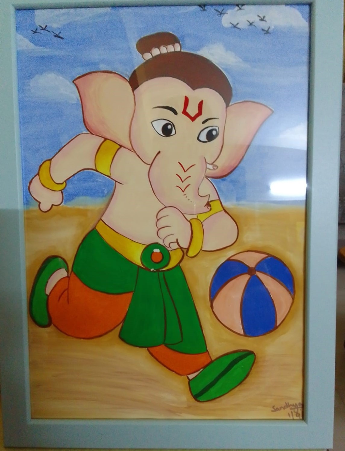Playing Ganesha Art