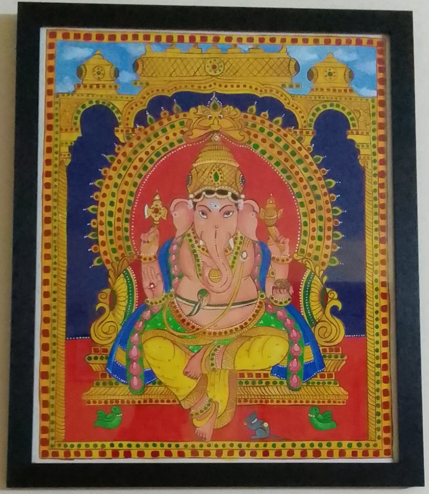 Ganesha Tanjore Style Art