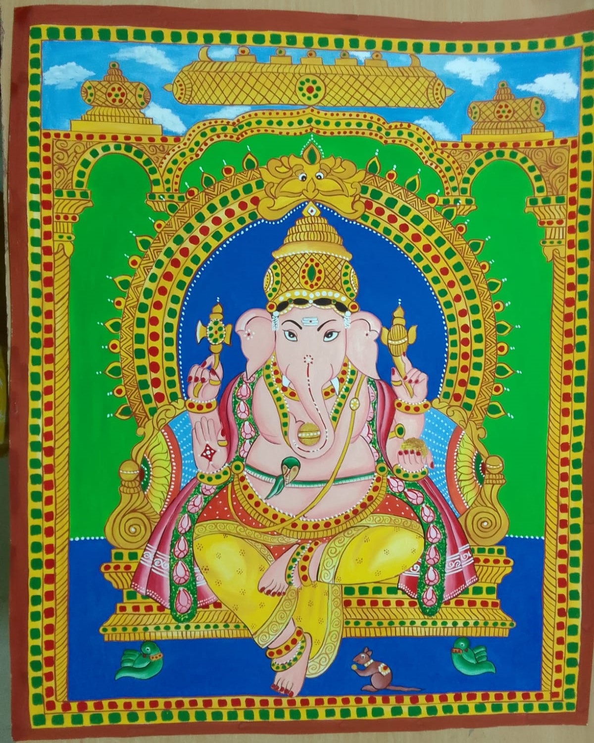Ganesha Tanjore Style Art
