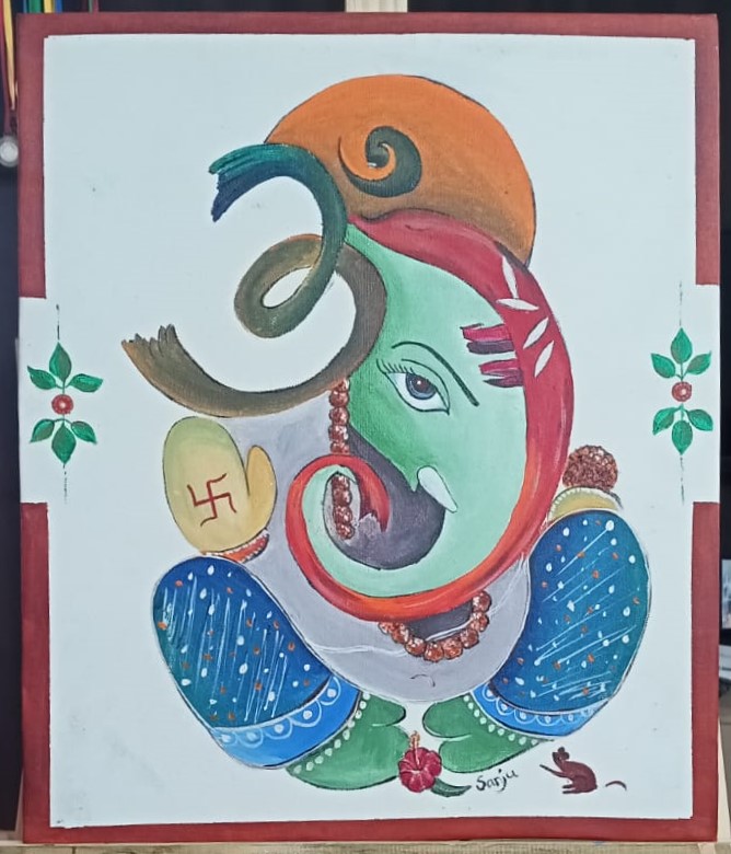 Swastika Ganesha Art