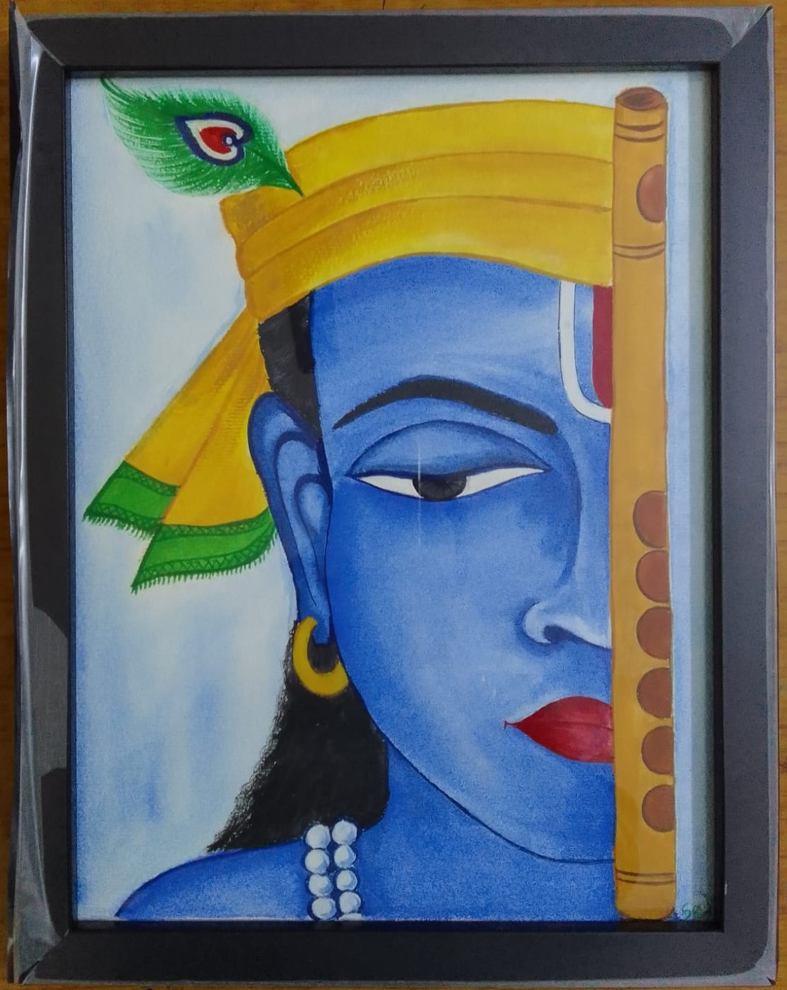 Krishna with Flute Art